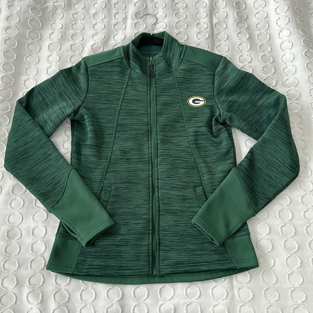 NFL Team Apparel Women’s Green Bay Packers Full-Zip Jacket Size S - Picture 2 of 15